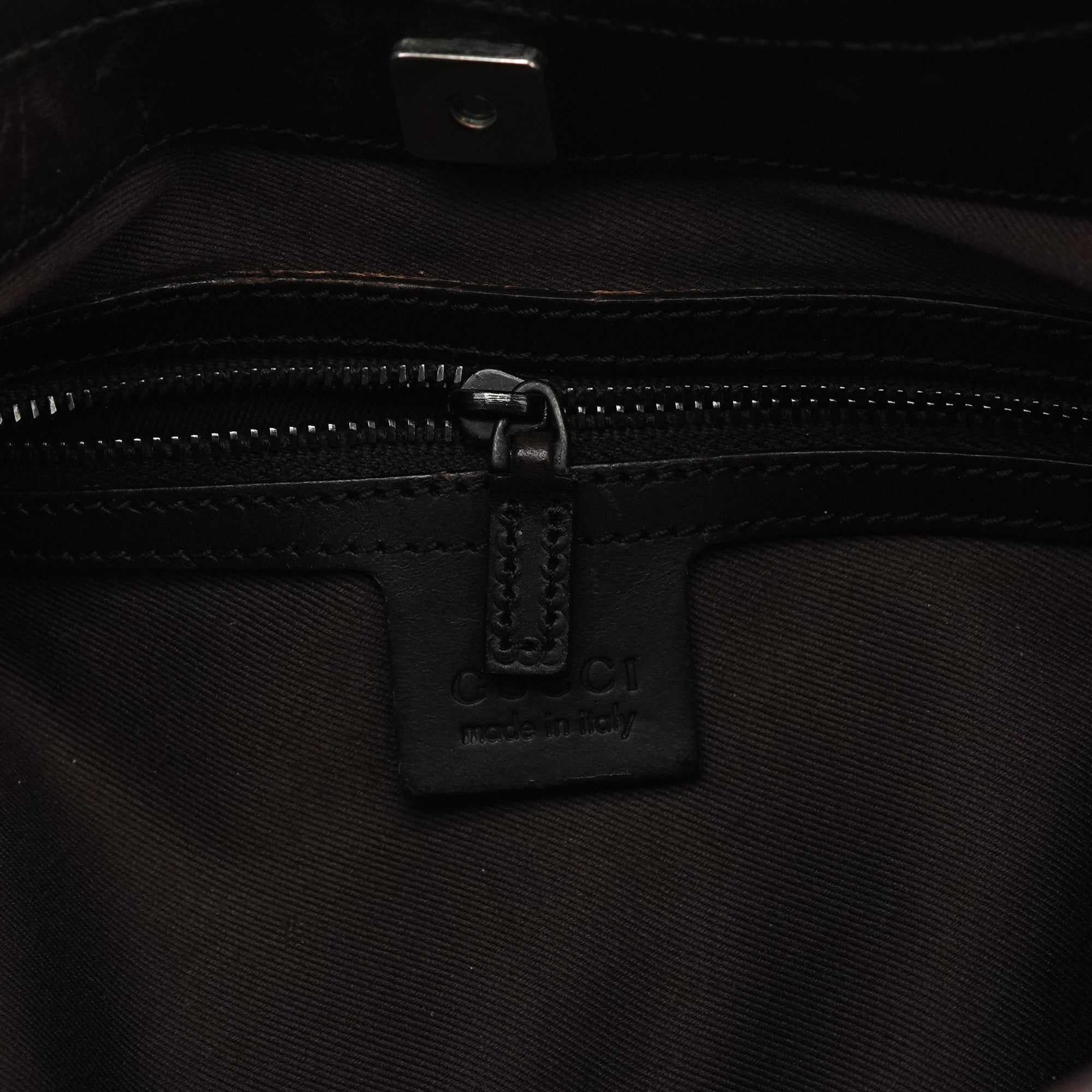 107752 Brown GG Canvas Leather Tote Bag