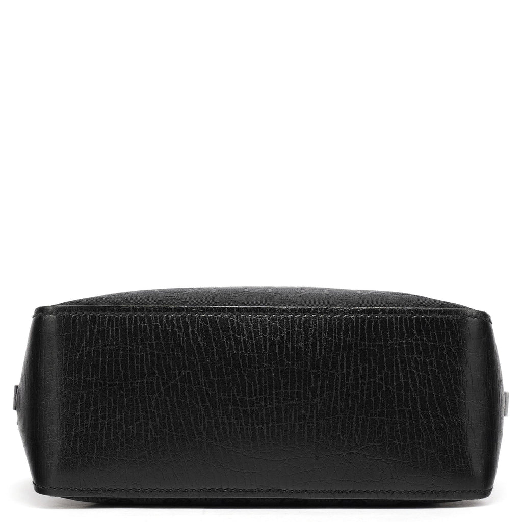 107757 Black GG Leather Tote Bag