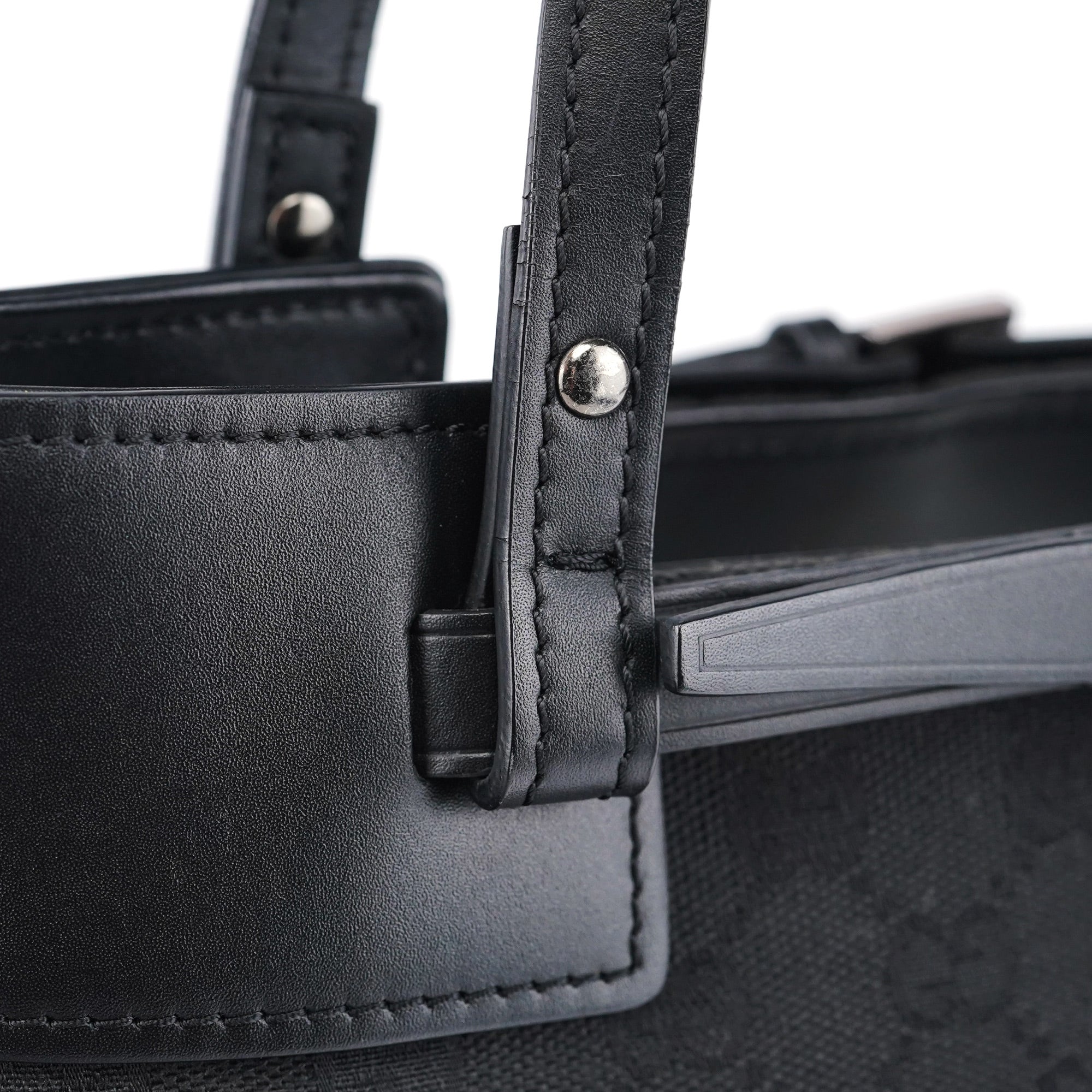 107757 Black GG Tote Bag