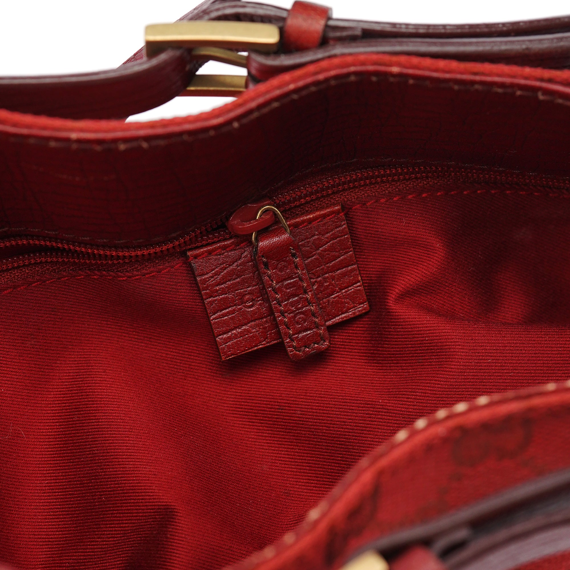 107757 Red GG Leather Tote Bag