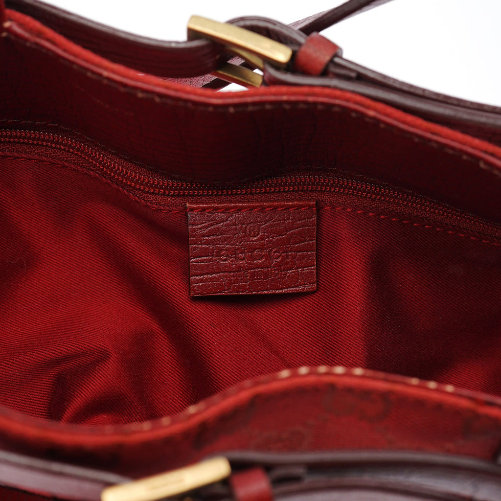107757 Red GG Leather Tote Bag