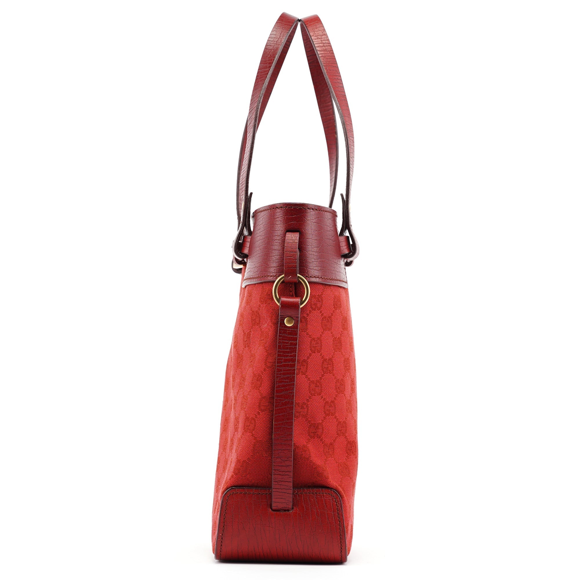 107757 Red GG Leather Tote Bag