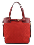 107757 Red GG Leather Tote Bag
