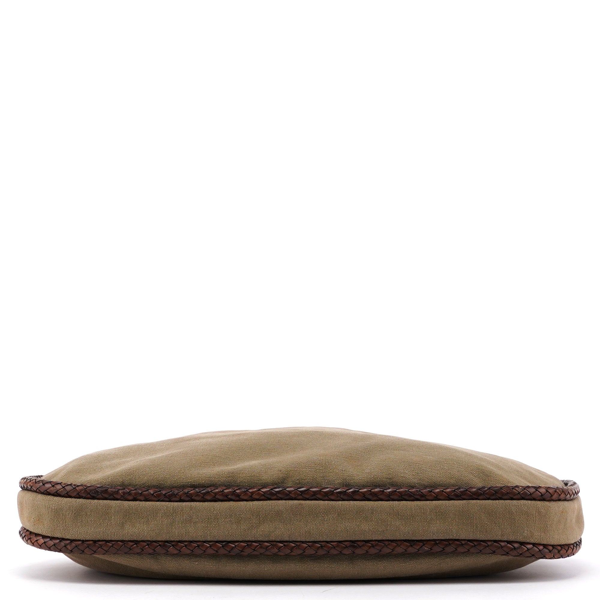 109129 Khaki Canvas Bamboo Bag