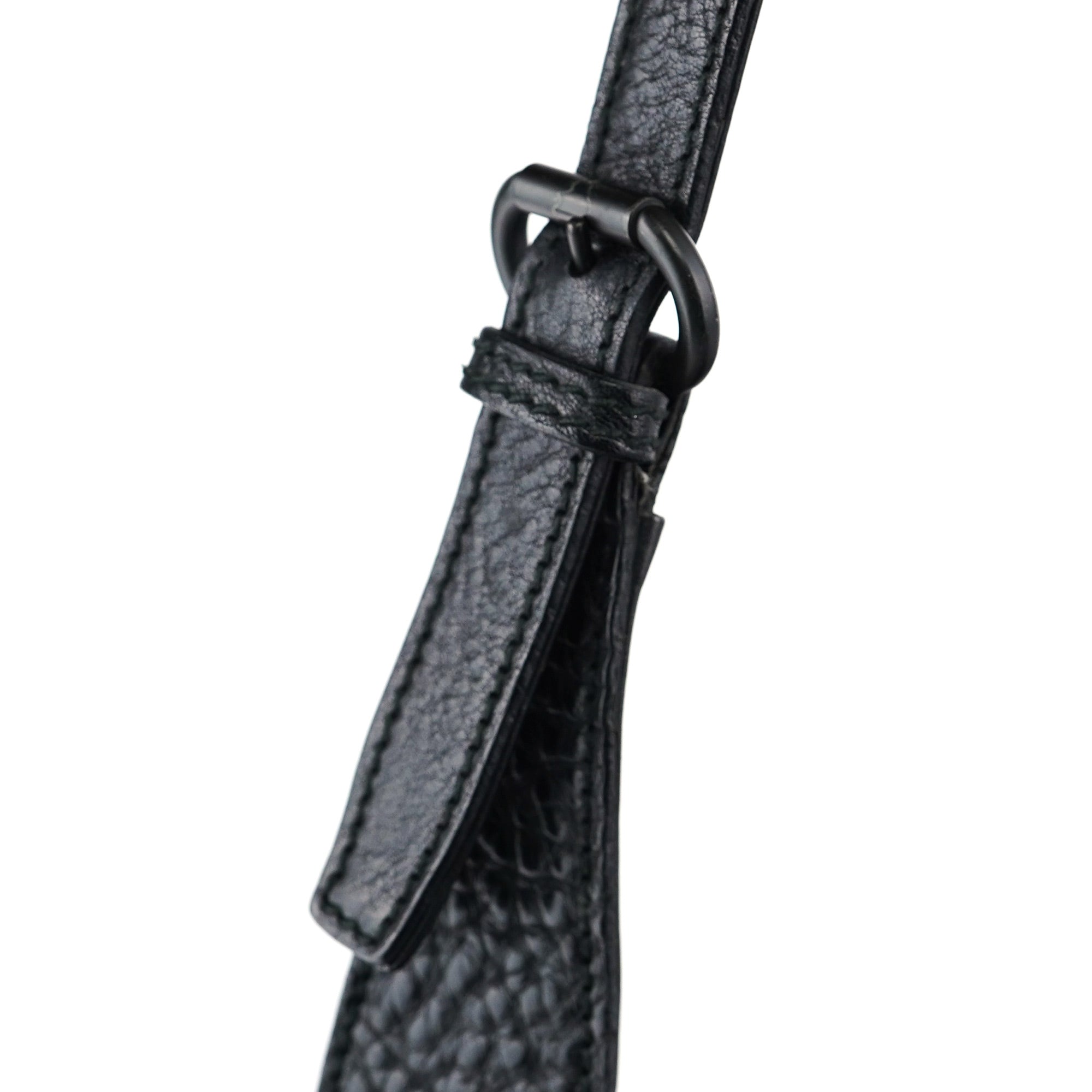 109175 Anthracite GG Horsebit Shoulder Bag