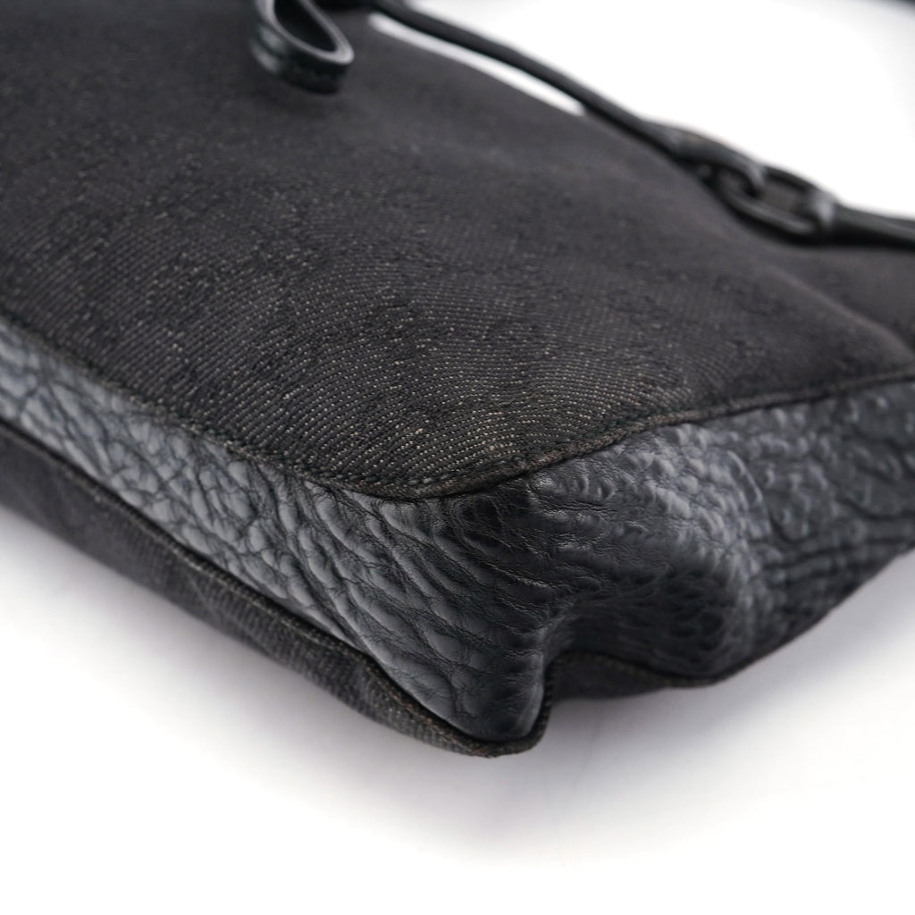 109175 Anthracite GG Horsebit Shoulder Bag