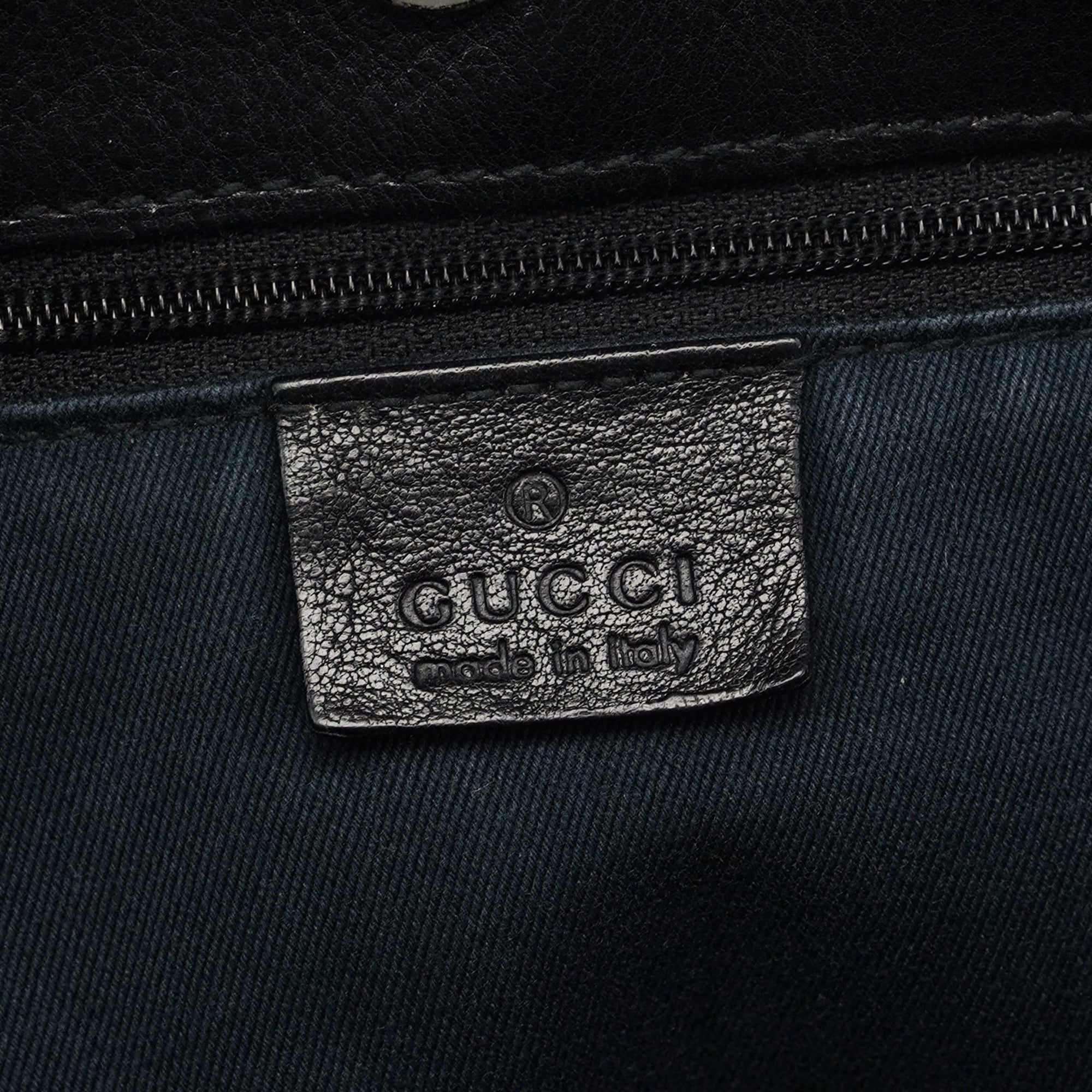 109175 Anthracite GG Horsebit Shoulder Bag