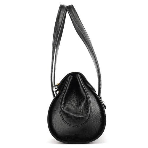111713 Black GG Bamboo Bullet Lock Bag