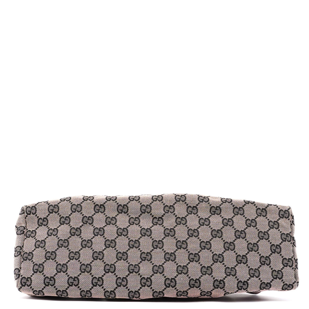 112683 Beige GG Wood Handle Bag