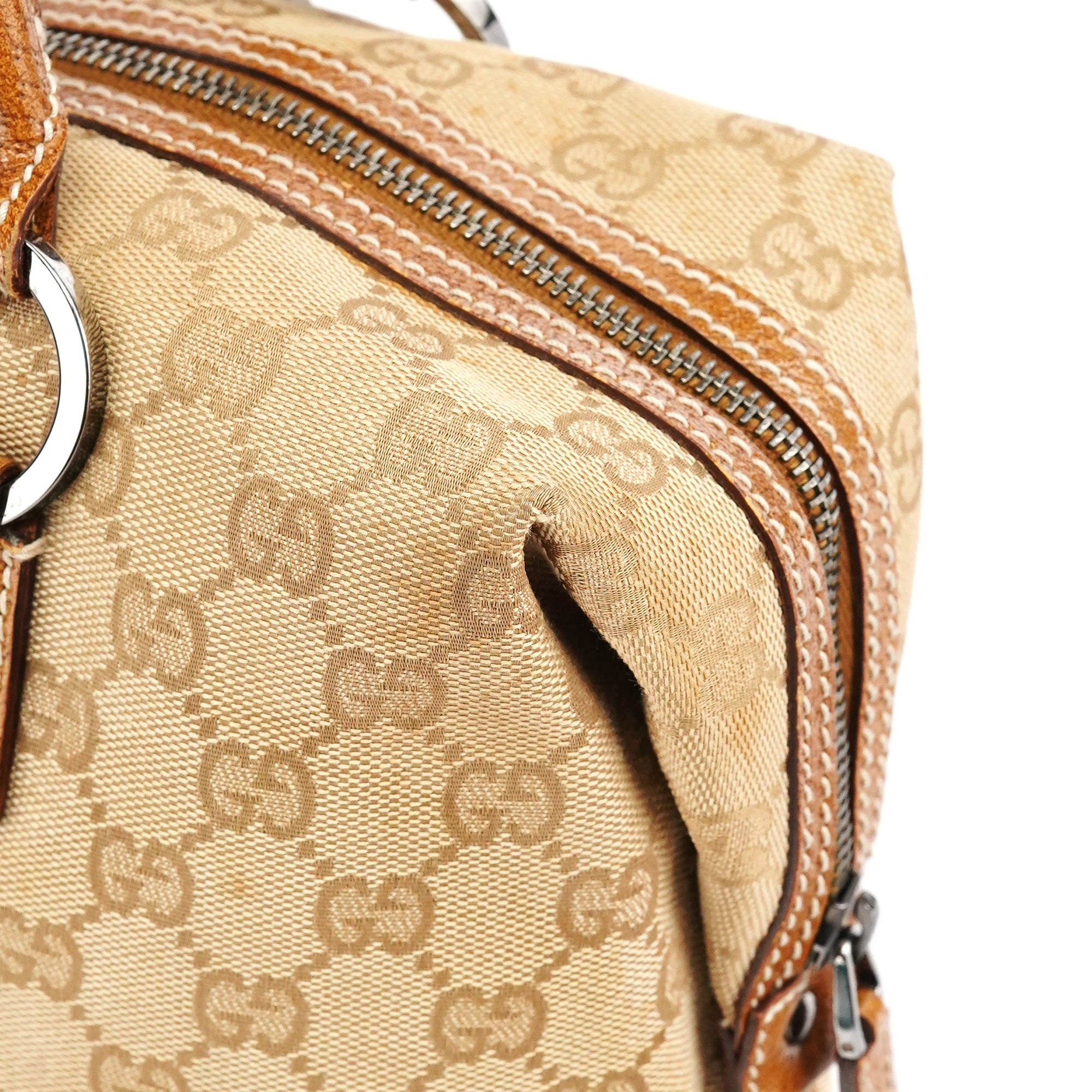113009 Beige Brown GG Tote Bag