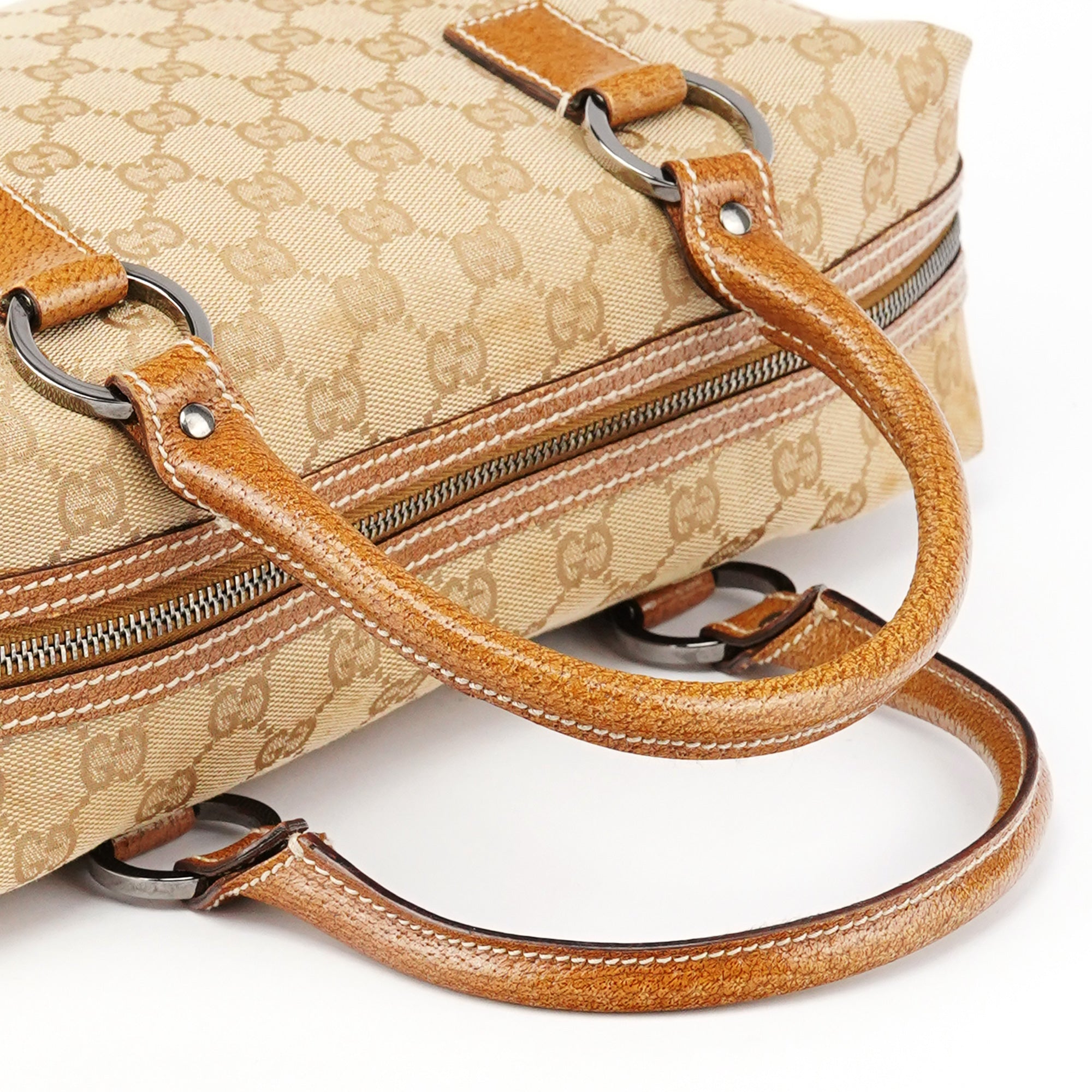 113009 Beige Brown GG Tote Bag