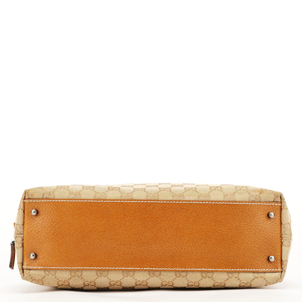 113009 Beige Brown GG Tote Bag