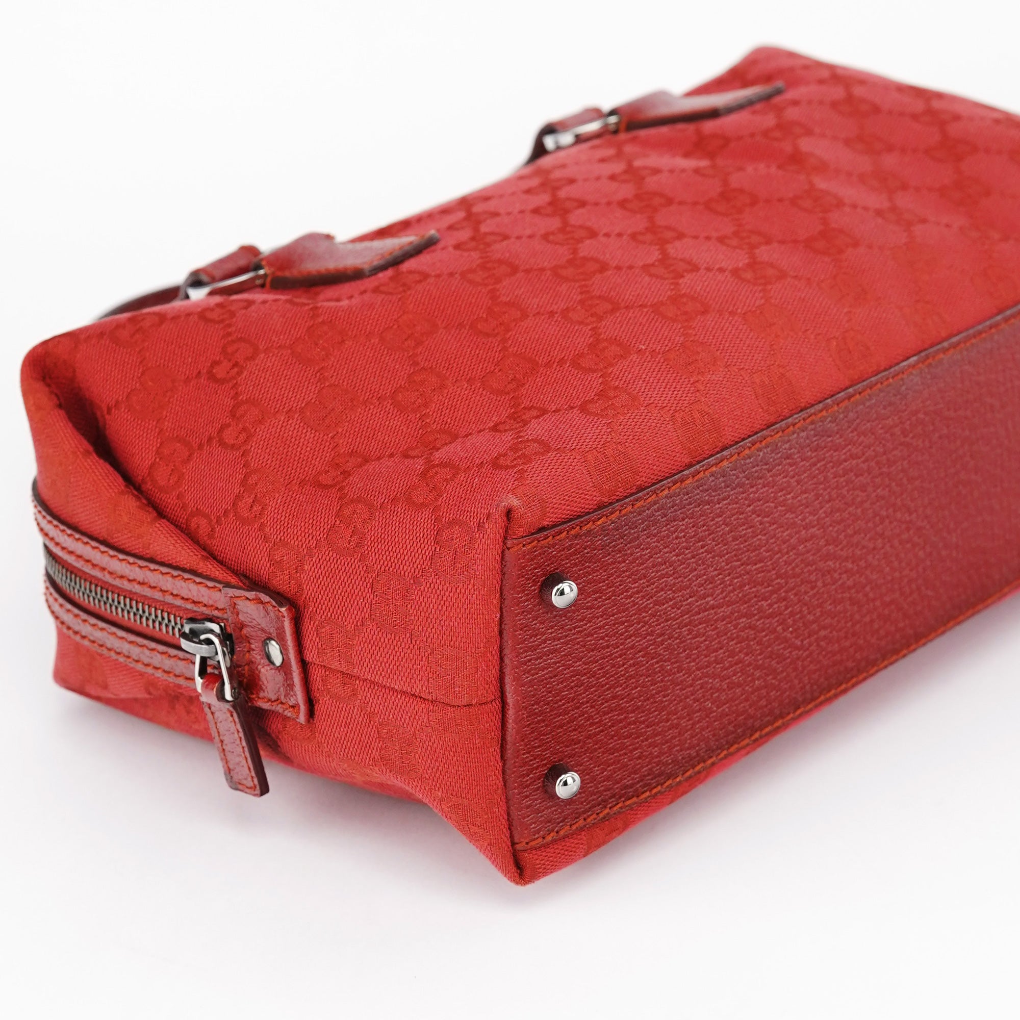 113009 Red GG Tote Bag