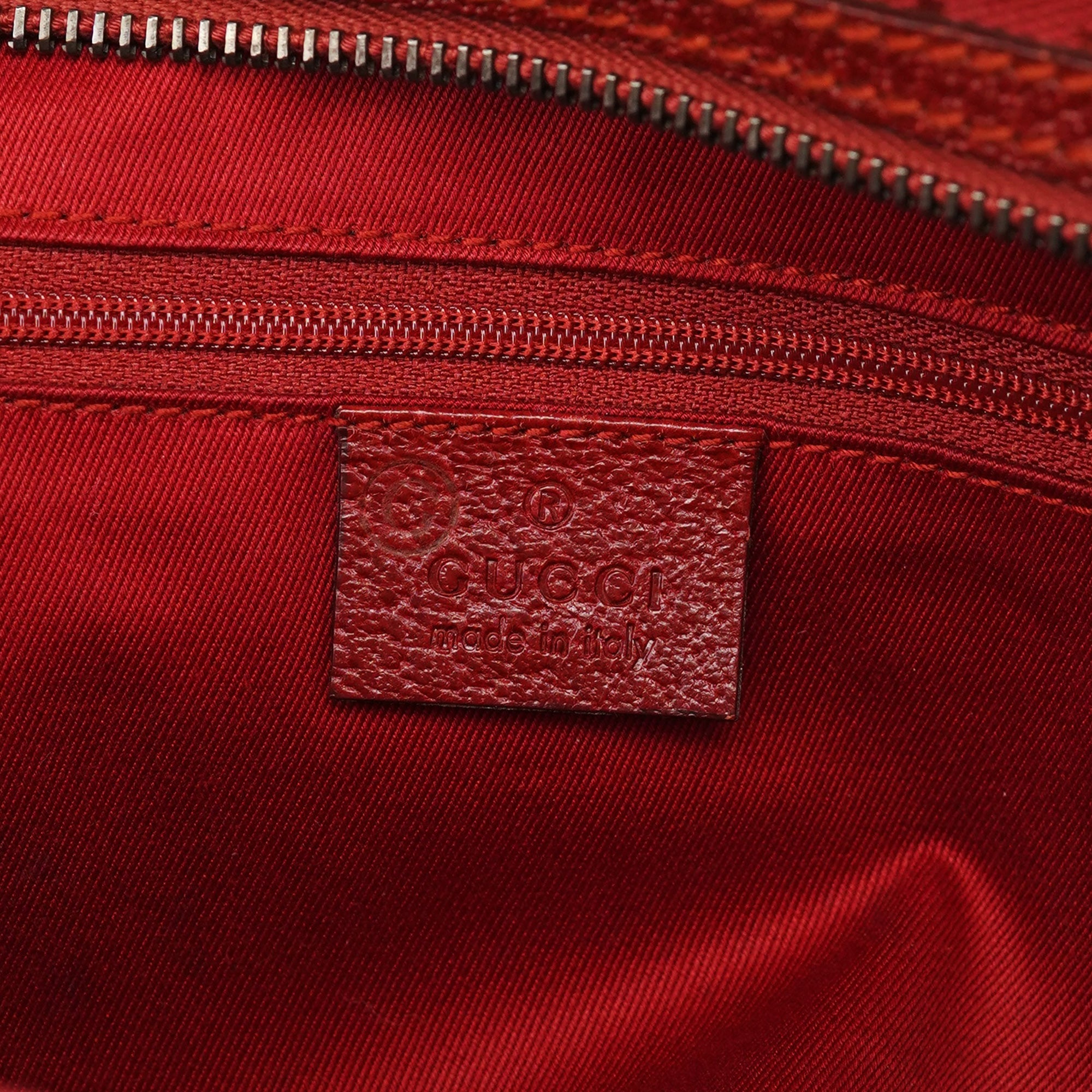 113009 Red GG Tote Bag
