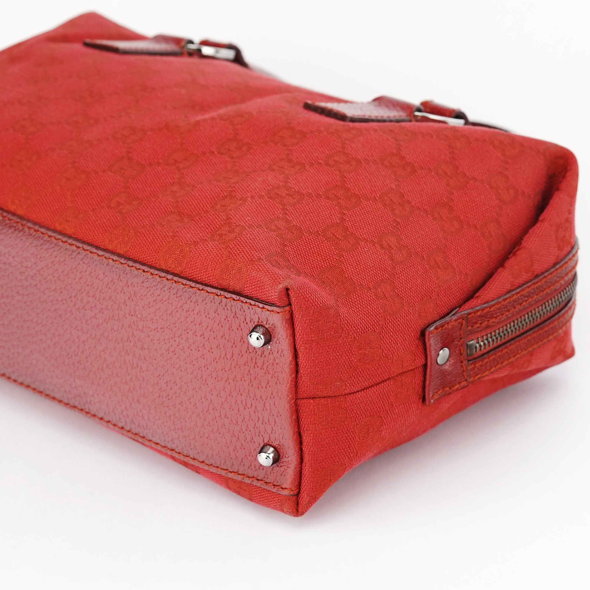 113009 Red GG Tote Bag