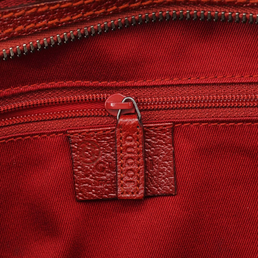 113009 Red GG Tote Bag
