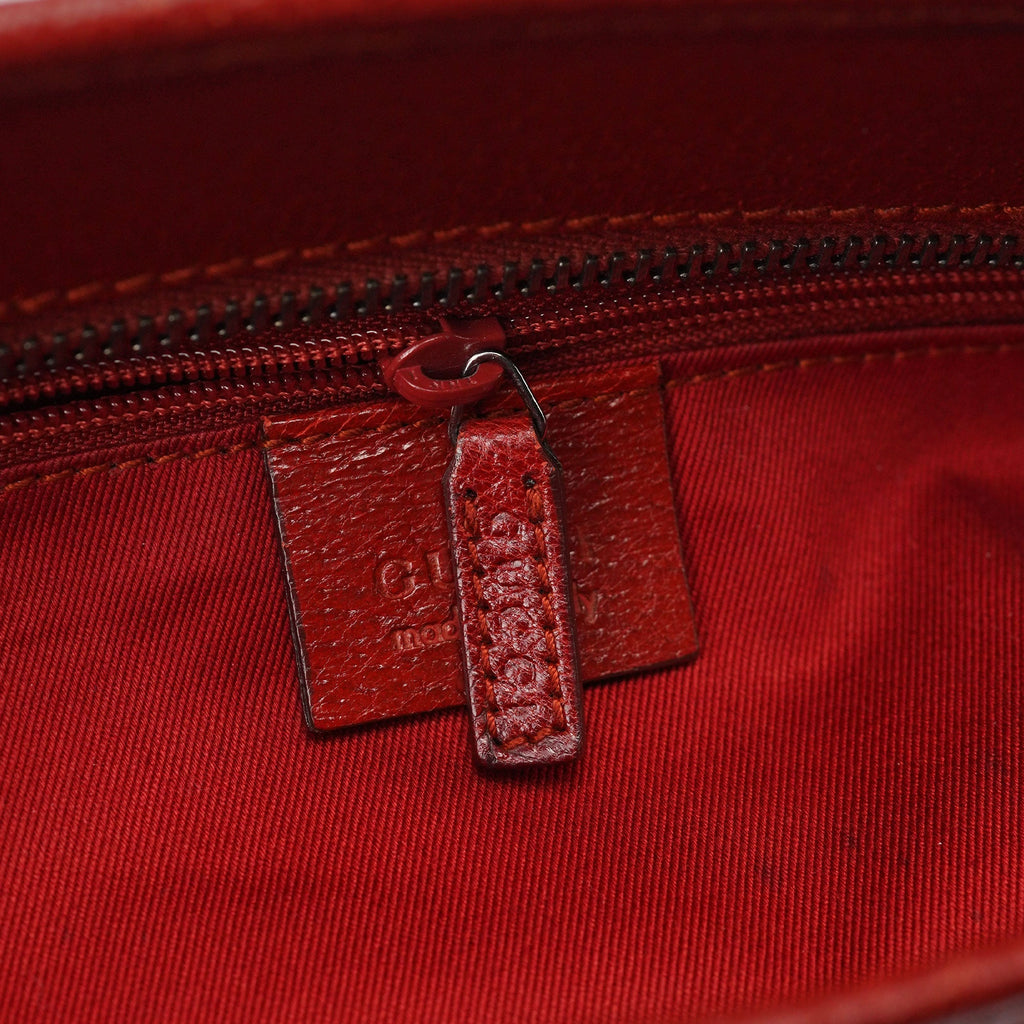 113011 Red GG Tote Bag