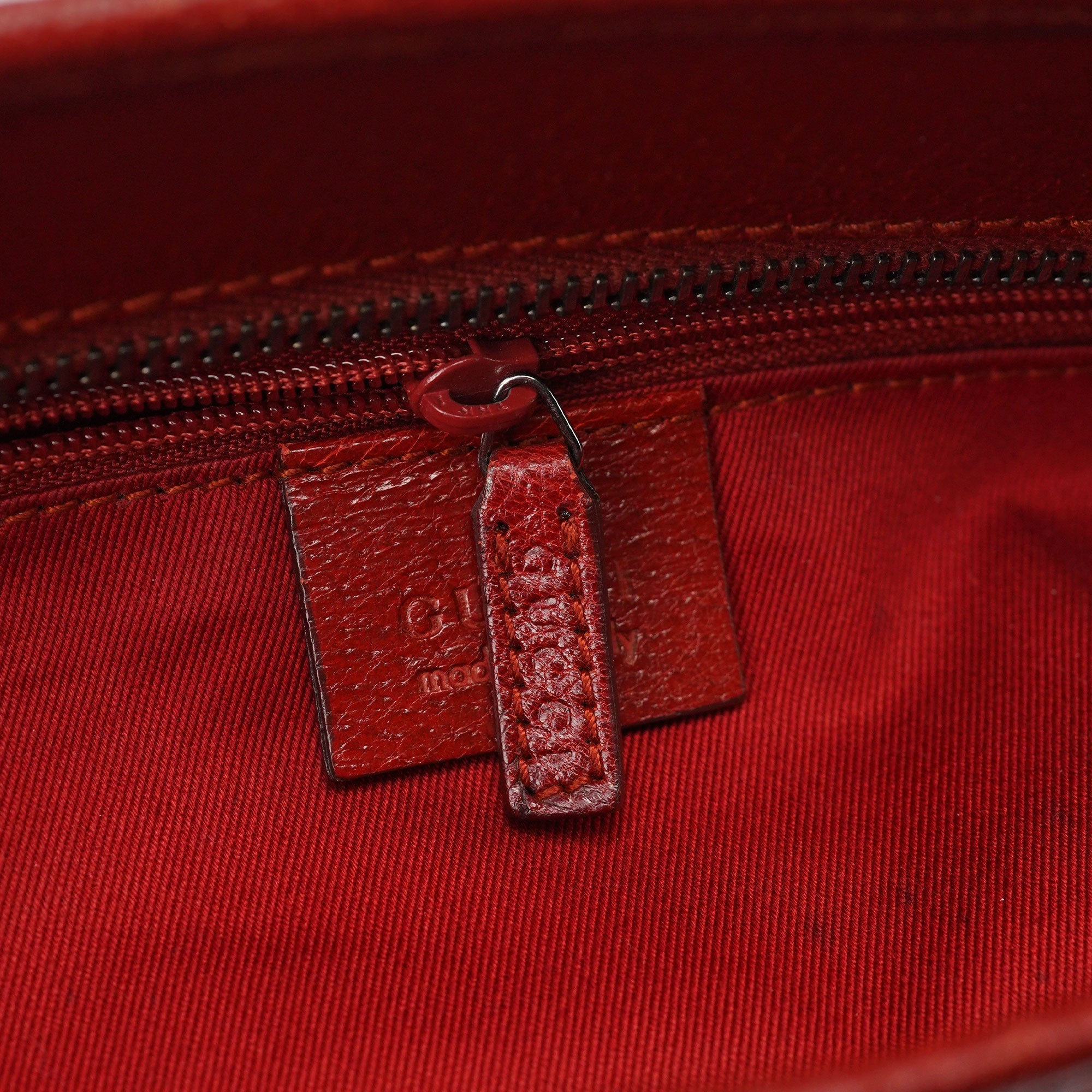 113011 Red GG Tote Bag