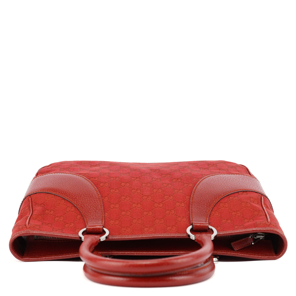 113011 Red GG Tote Bag