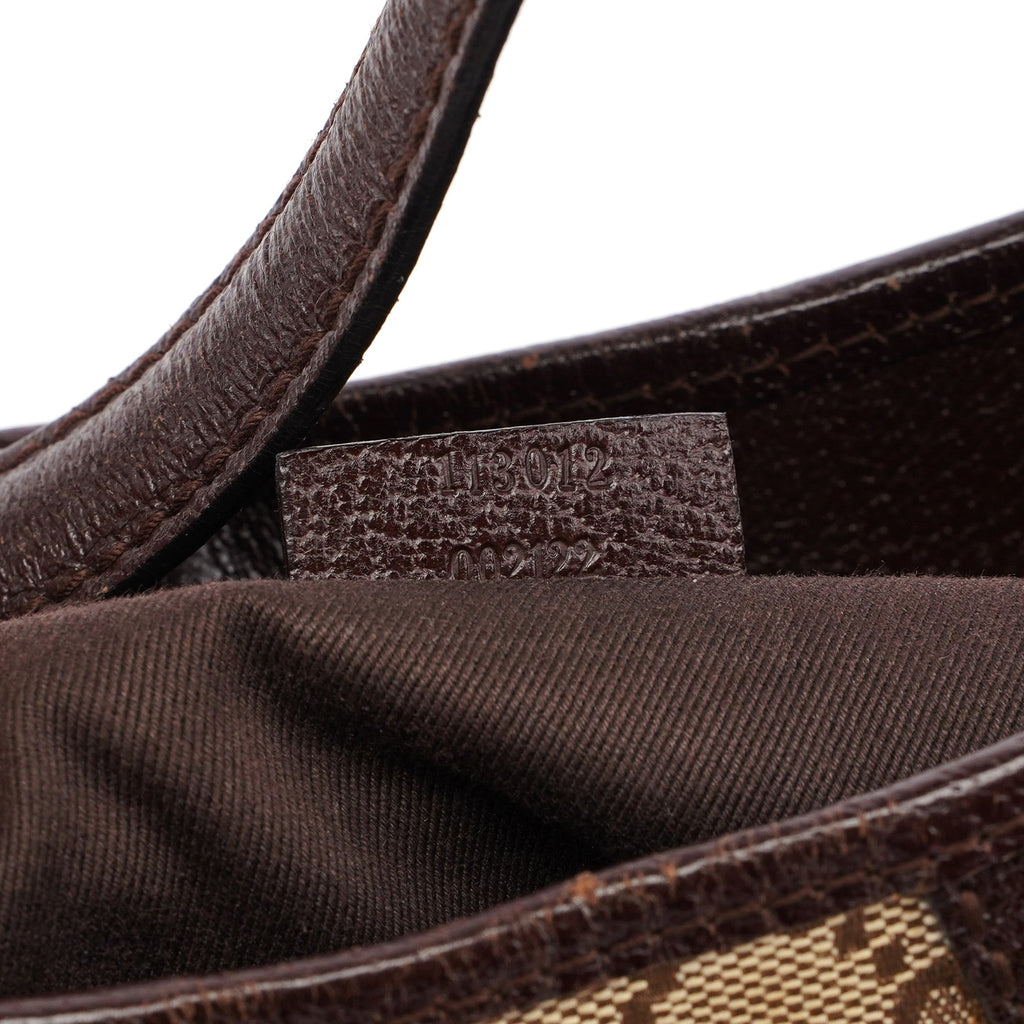 113012 Beige Brown GG Shoulder Bag