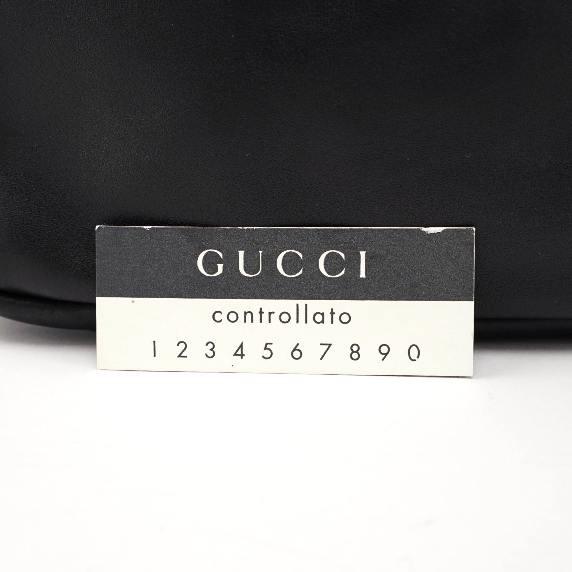 114900 Large Black Calfskin Horsebit Bag