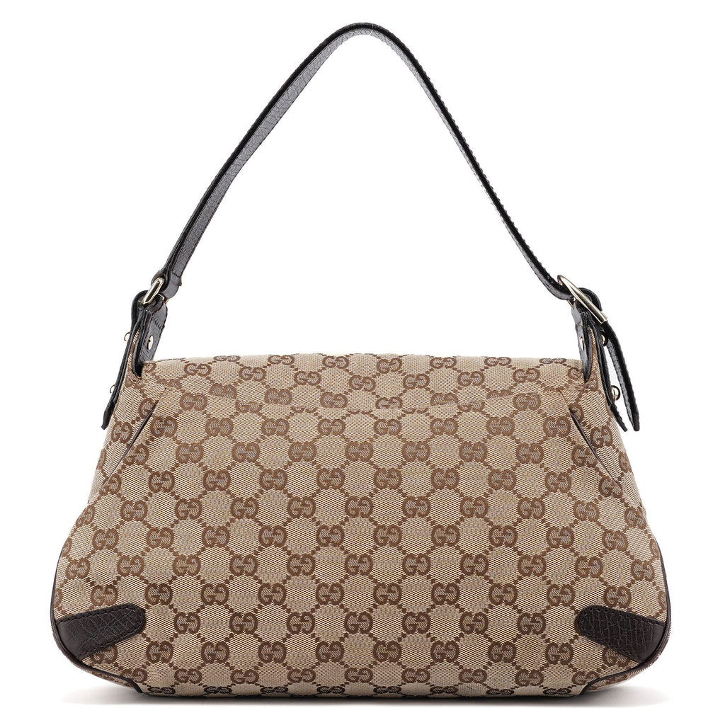 114915 Beige GG Horsebit Hobo Shoulder Bag