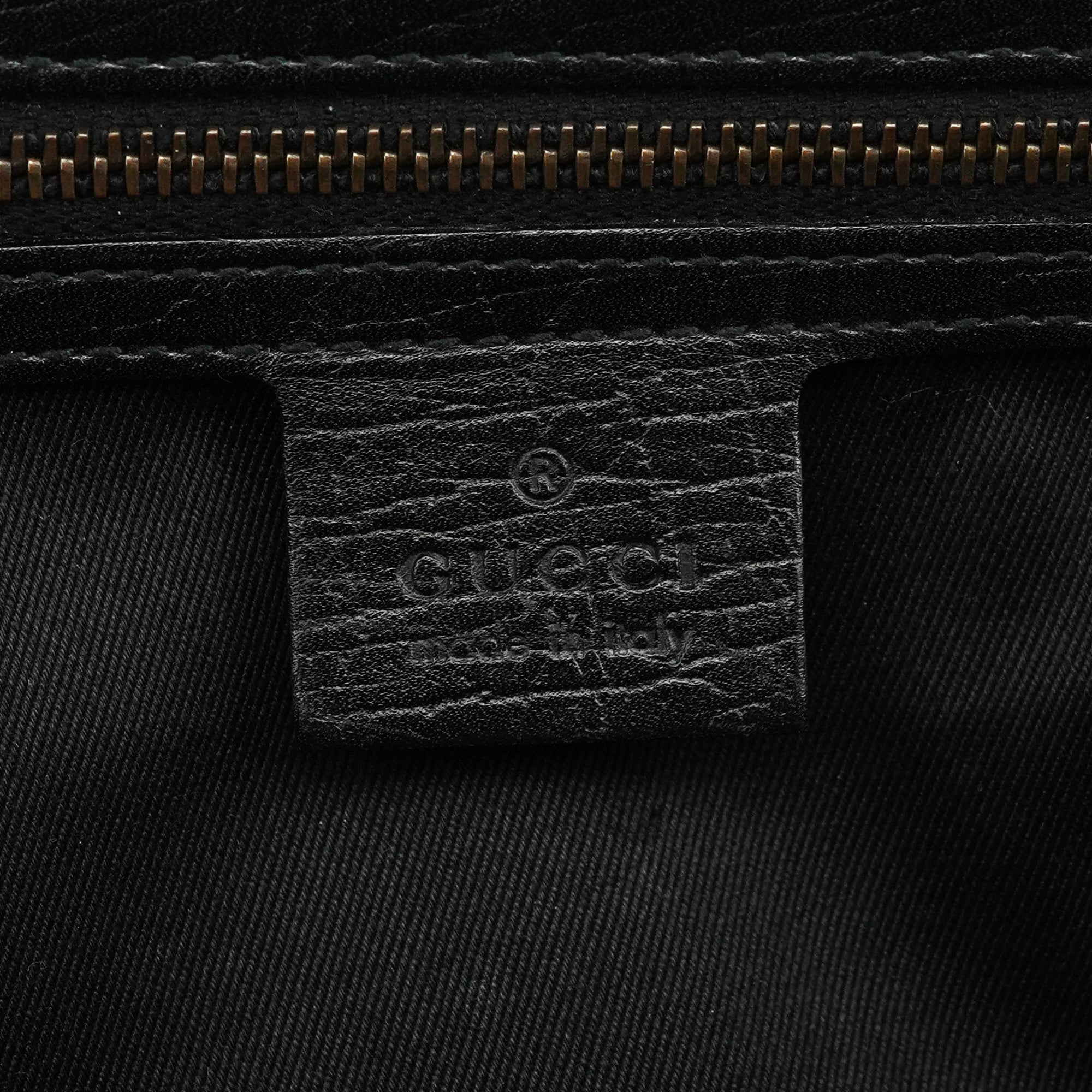114993 Black Leather Bamboo Bullet Shoulder Bag