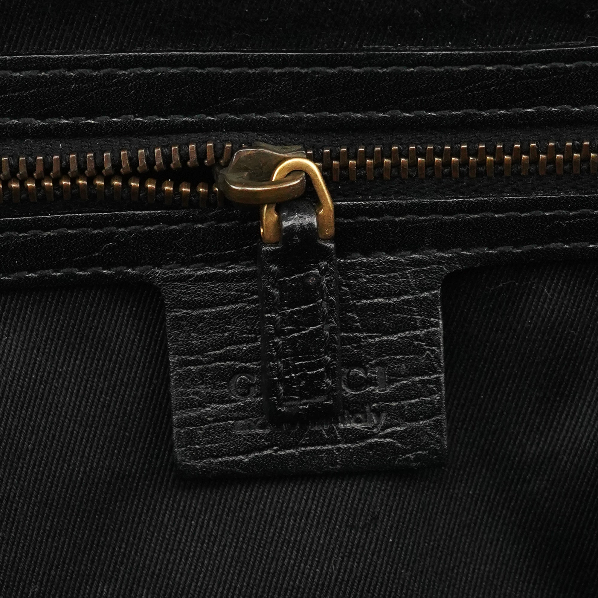 114993 Black Leather Bamboo Bullet Shoulder Bag