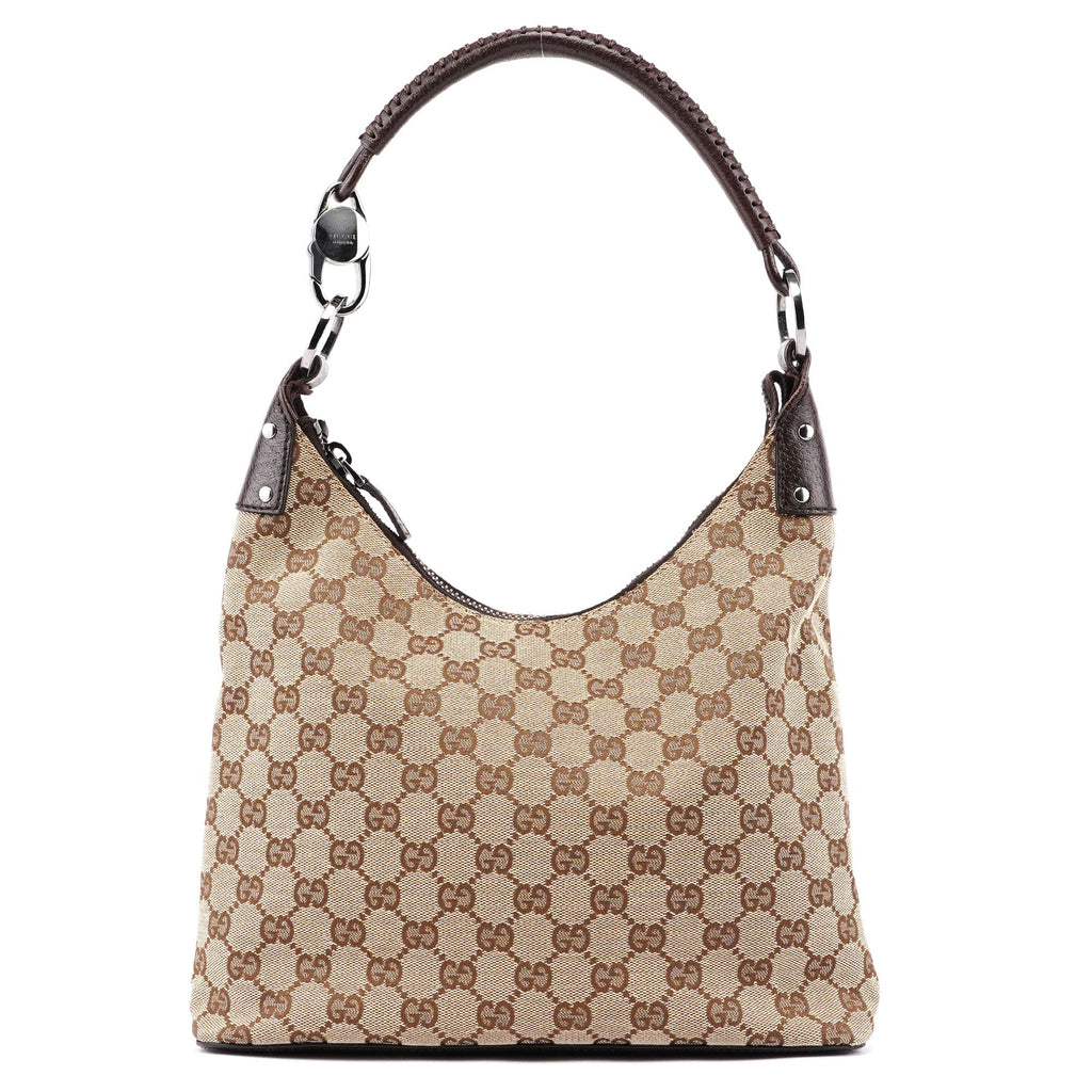 115003 Beige GG Hobo Shoulder Bag