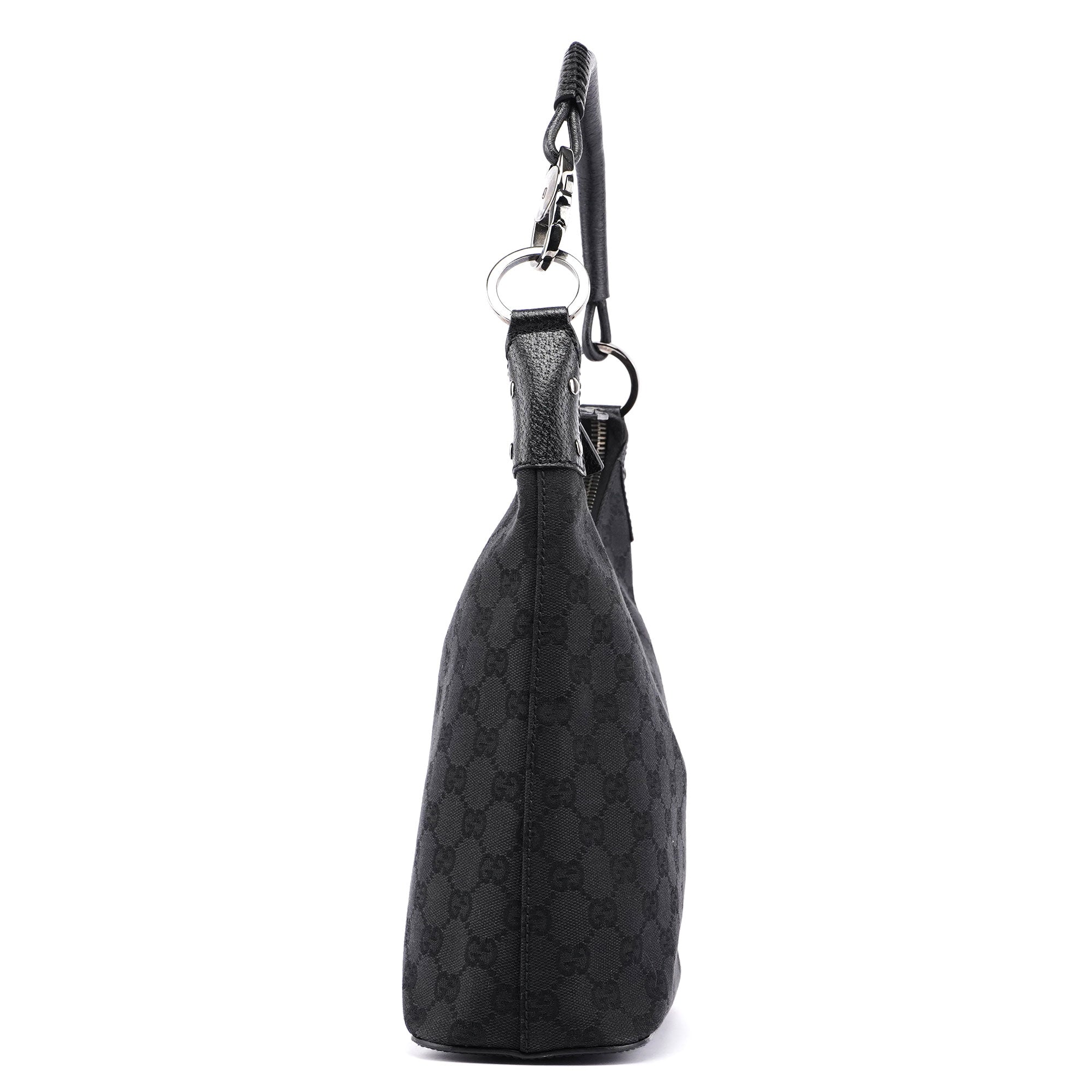 115003 Black GG Hobo Shoulder Bag