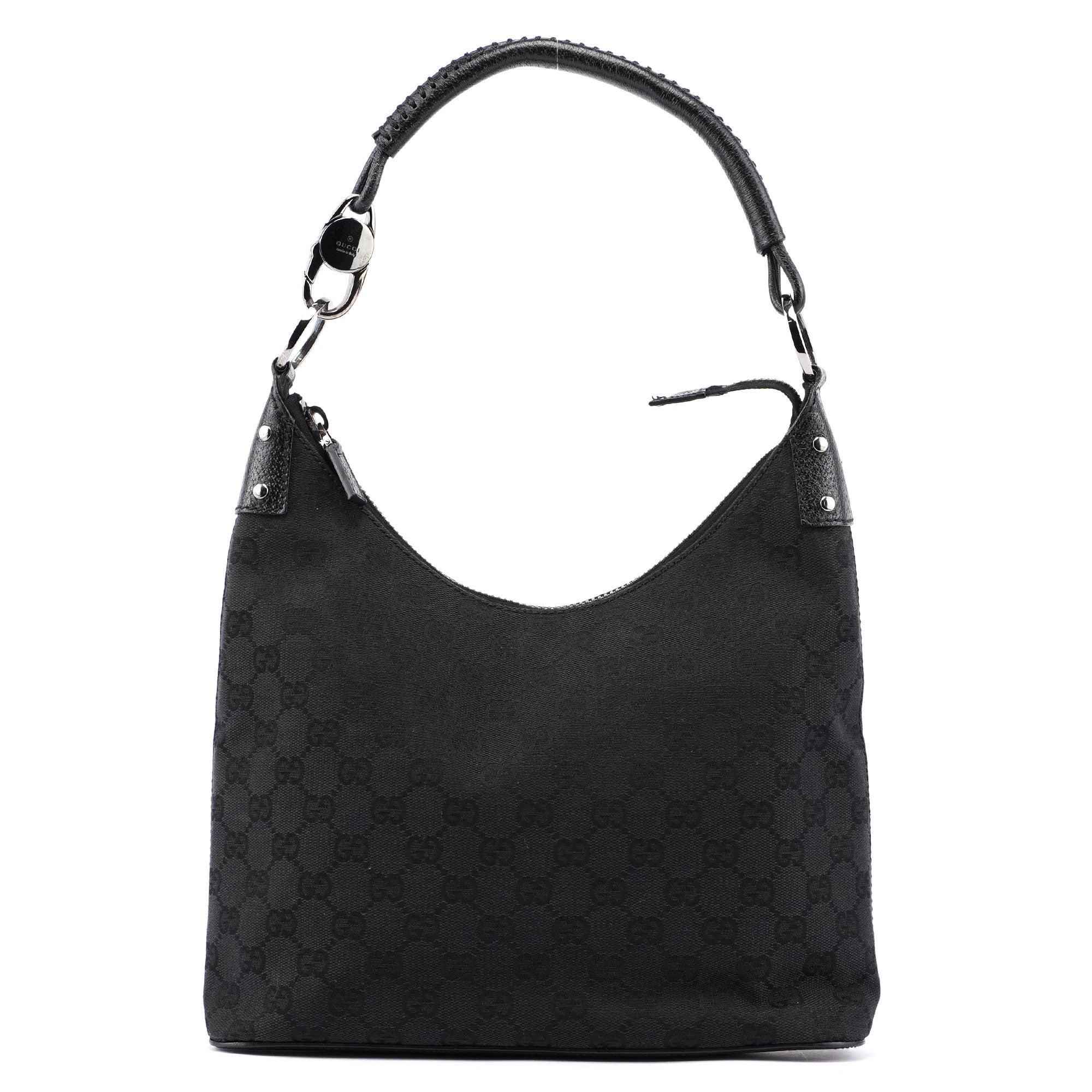 115003 Black GG Hobo Shoulder Bag