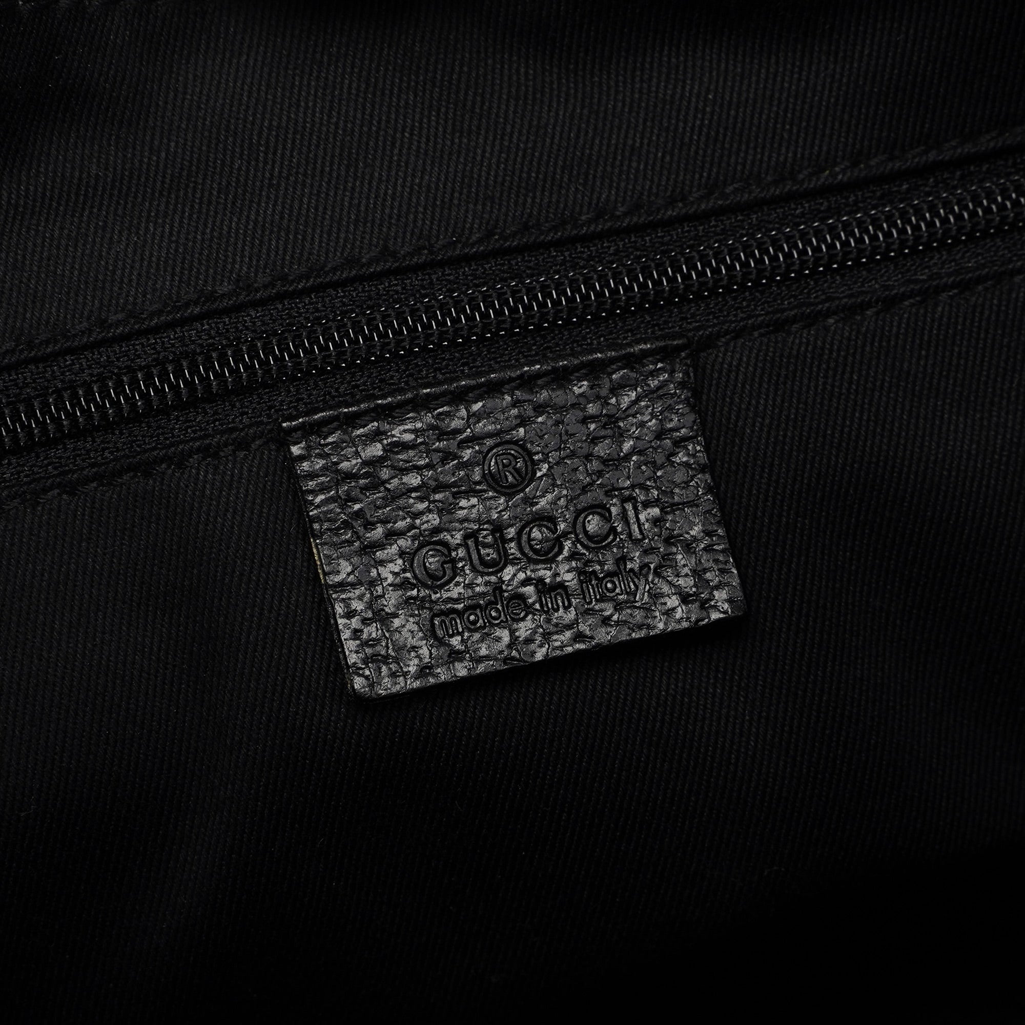 115003 Black GG Hobo Shoulder Bag