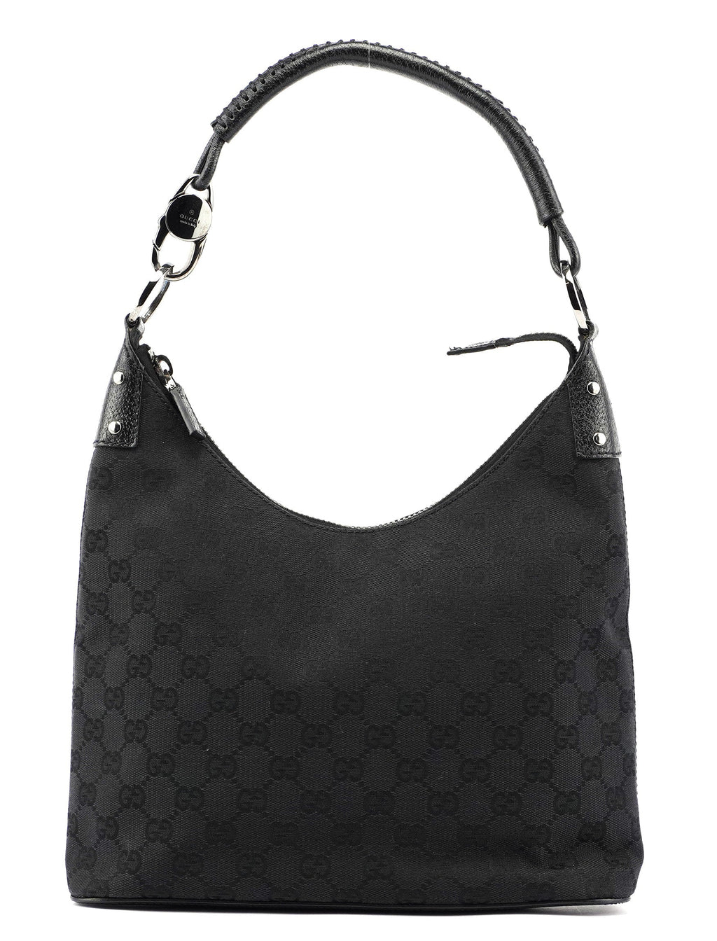 115003 Black GG Hobo Shoulder Bag
