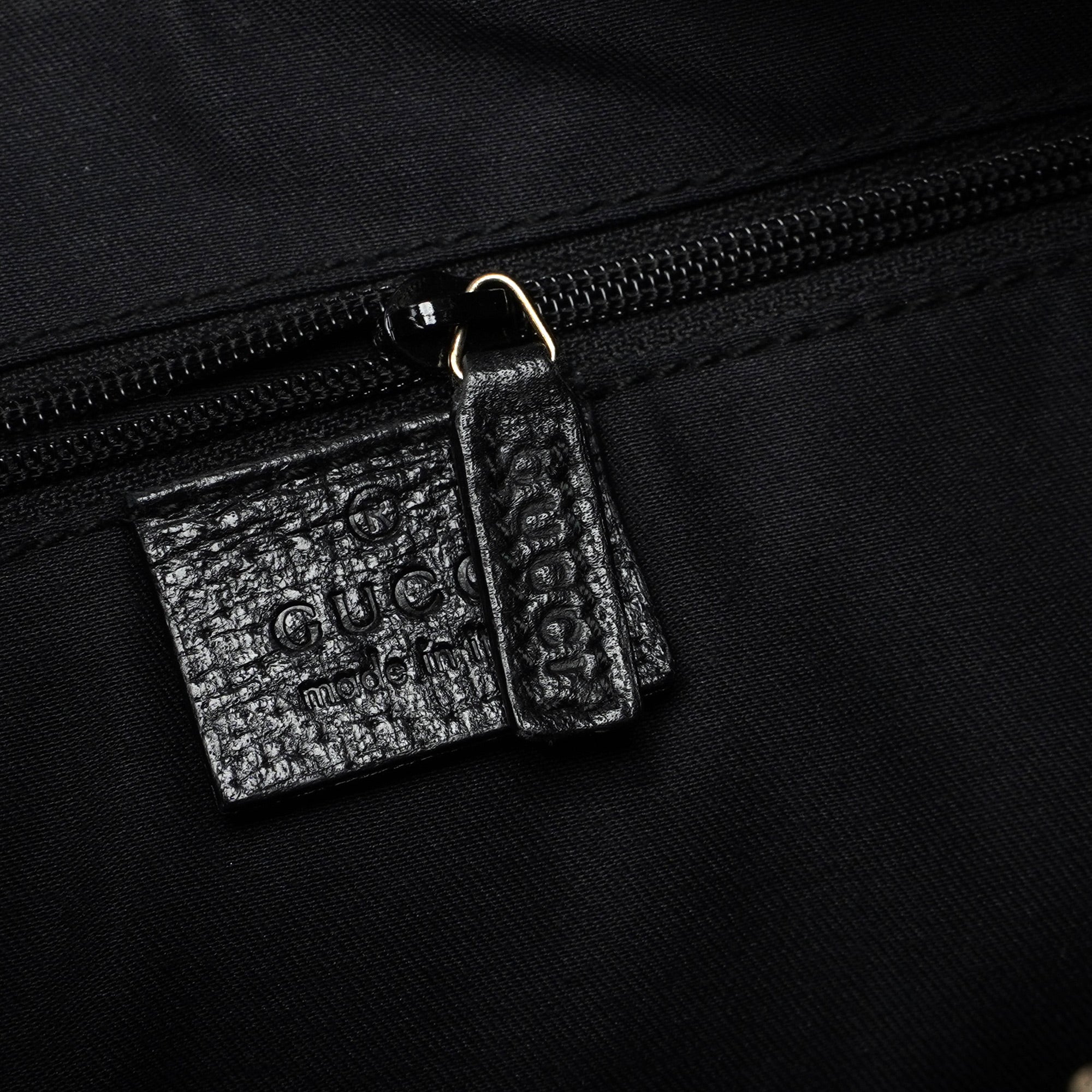 115003 Black Leather Hobo Shoulder Bag