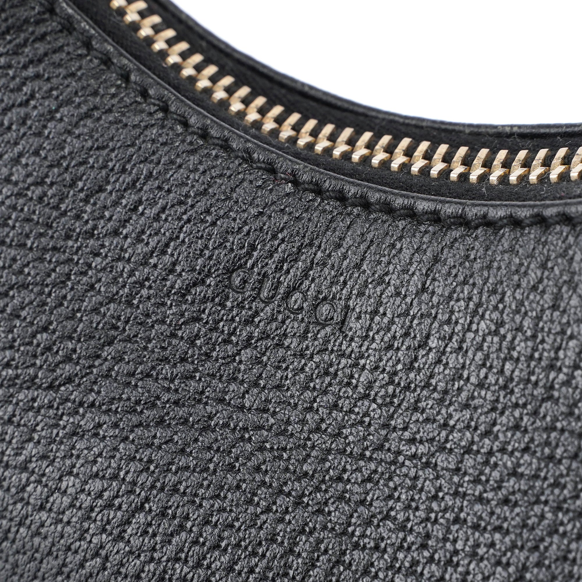 115003 Black Leather Hobo Shoulder Bag