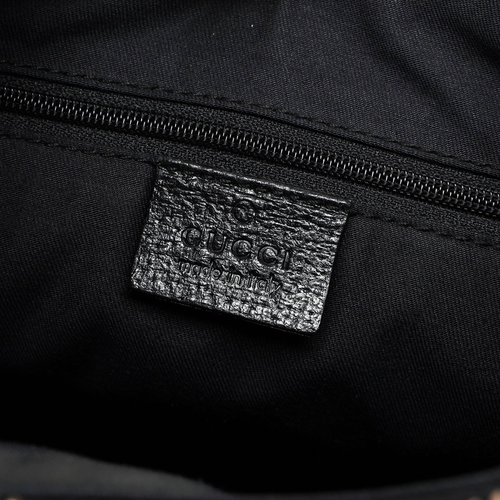 115003 Black Leather Hobo Shoulder Bag
