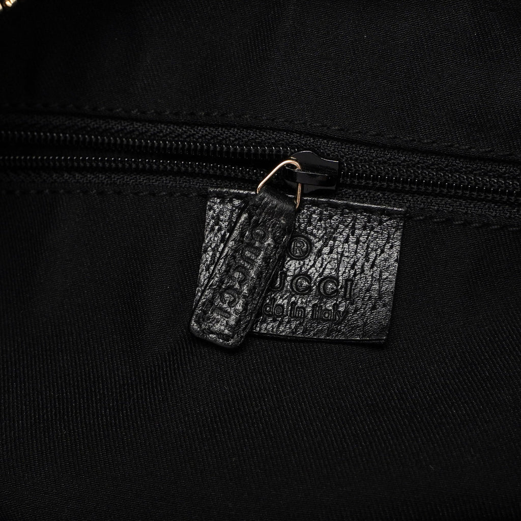 115003 Black Leather Shoulder Bag