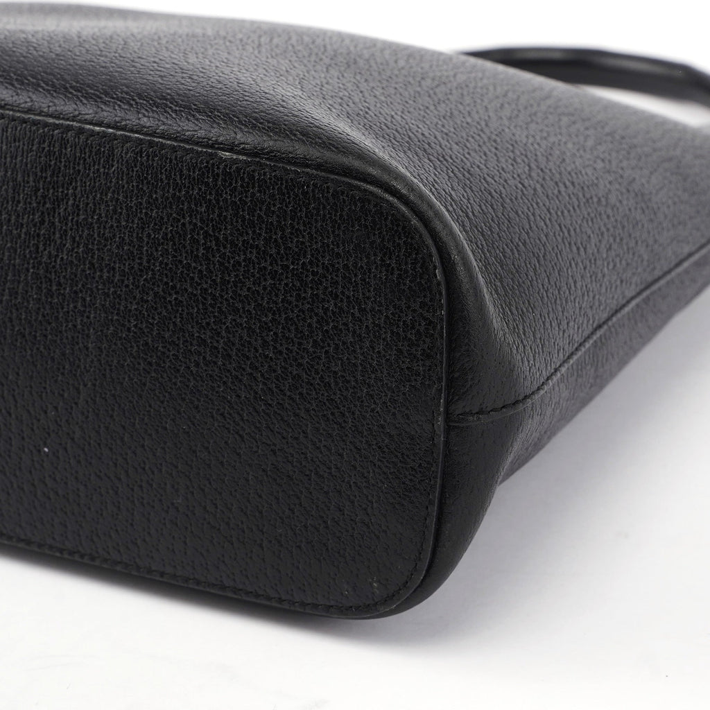 115003 Black Leather Shoulder Bag