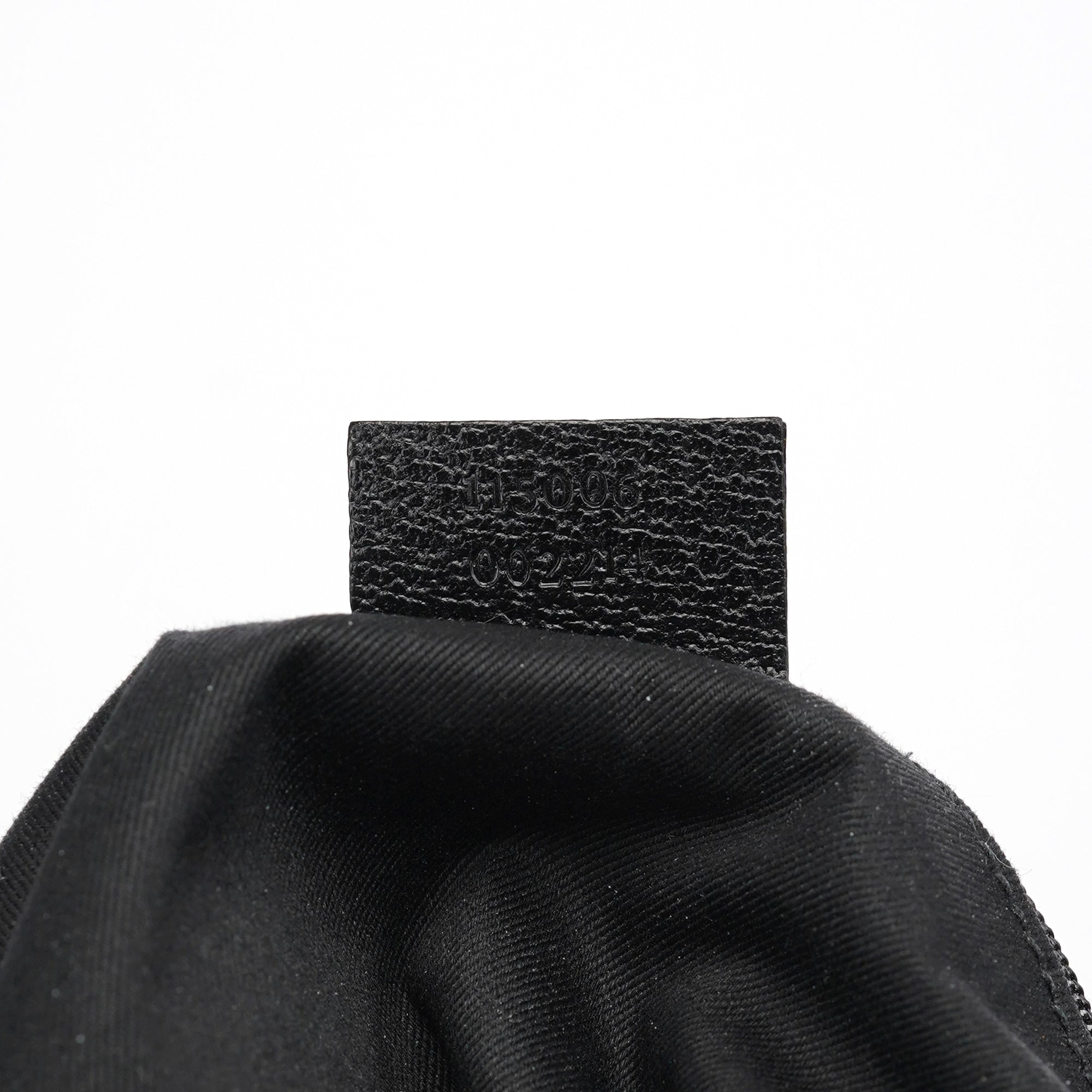 115006 Black GG Round Shoulder Bag