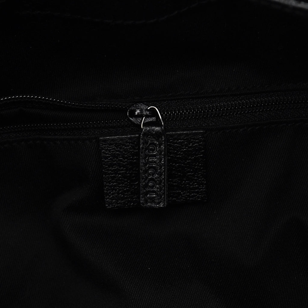 115006 Black GG Round Shoulder Bag