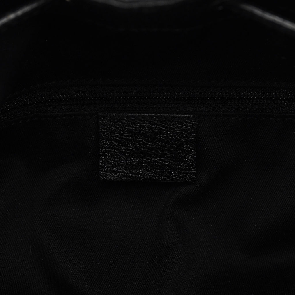 115006 Black GG Round Shoulder Bag