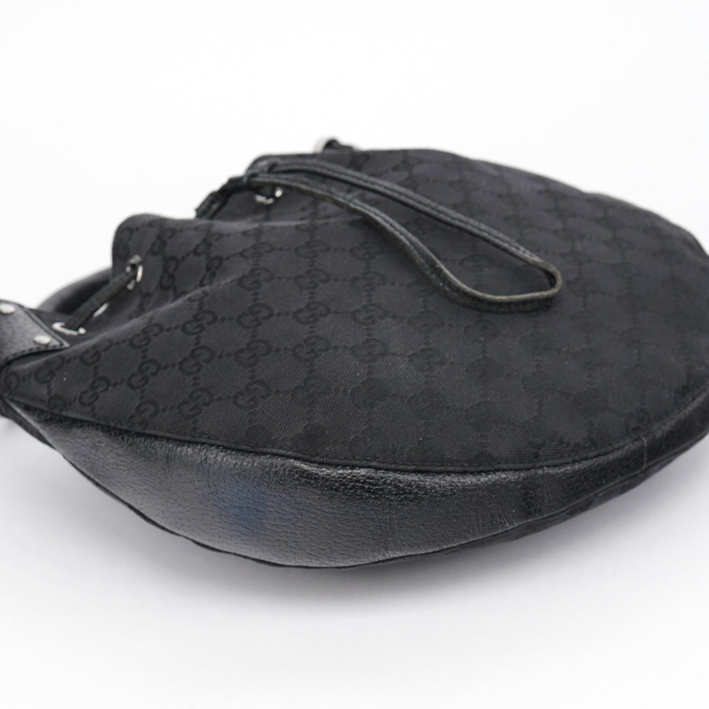 115006 Black GG Round Shoulder Bag