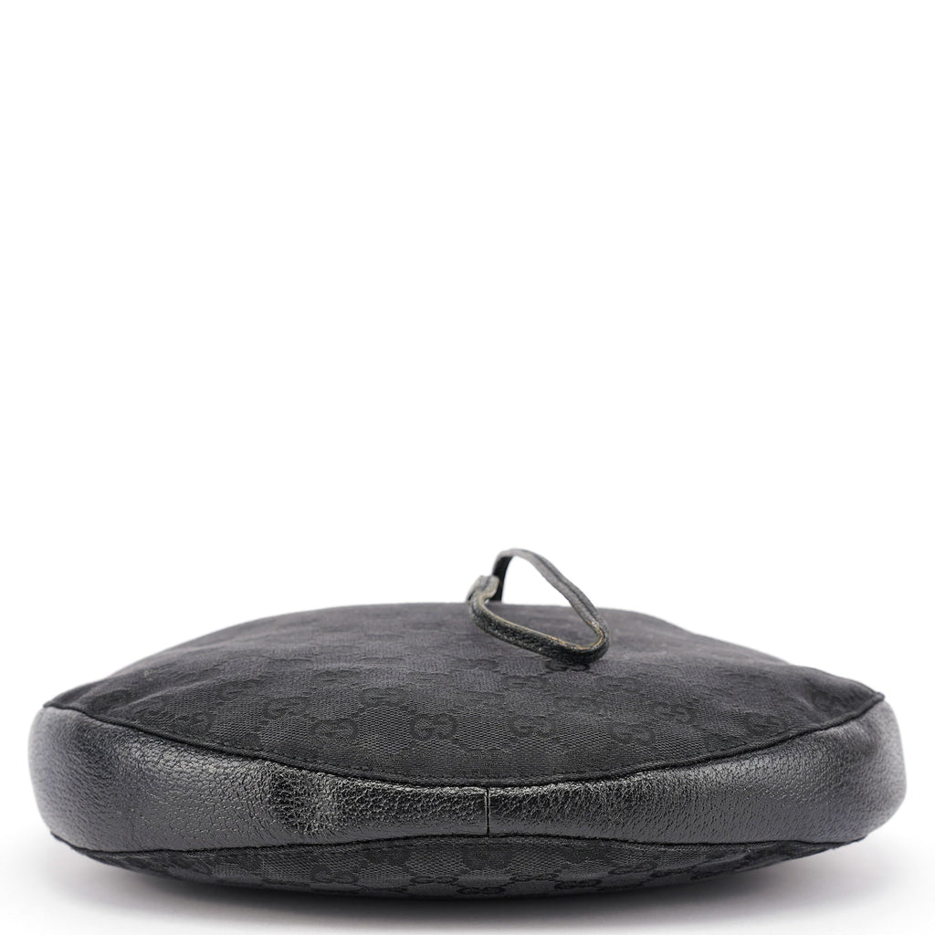 115006 Black GG Round Shoulder Bag