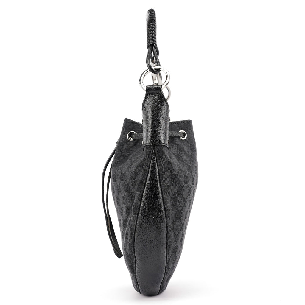 115006 Black GG Round Shoulder Bag