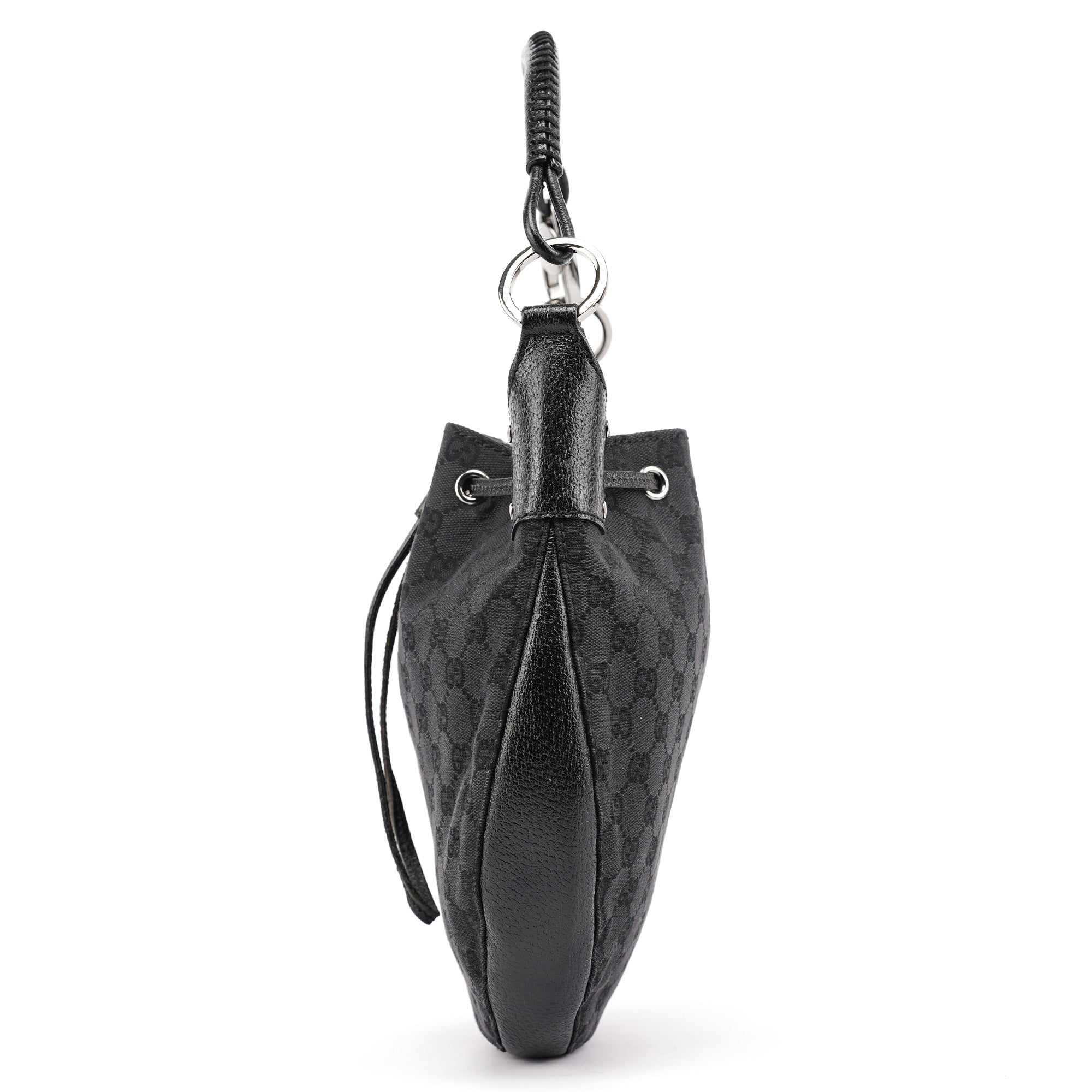 115006 Black GG Round Shoulder Bag