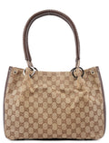 115007 Beige GG Leather Tote Bag