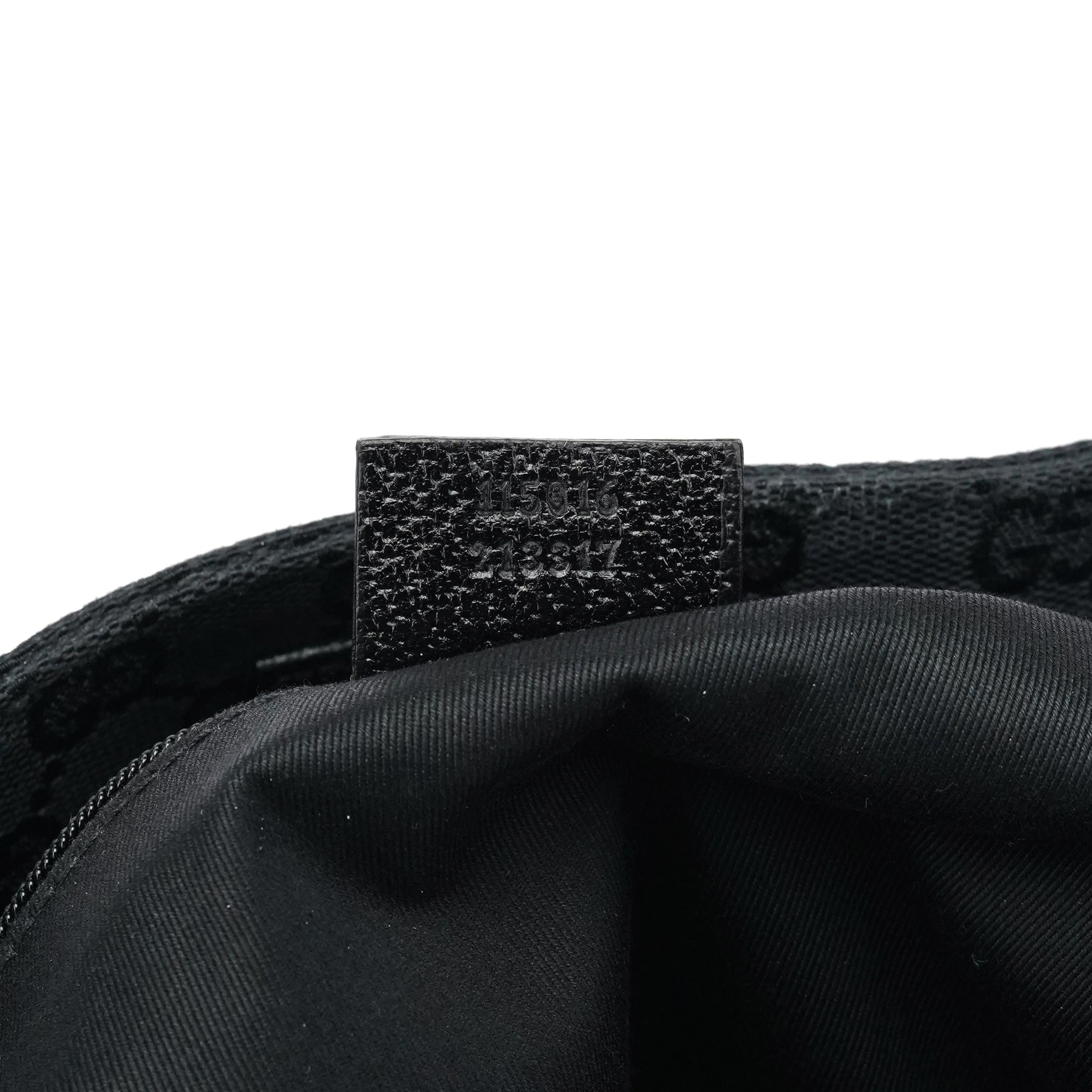 115016 Black GG Leather Tote Bag
