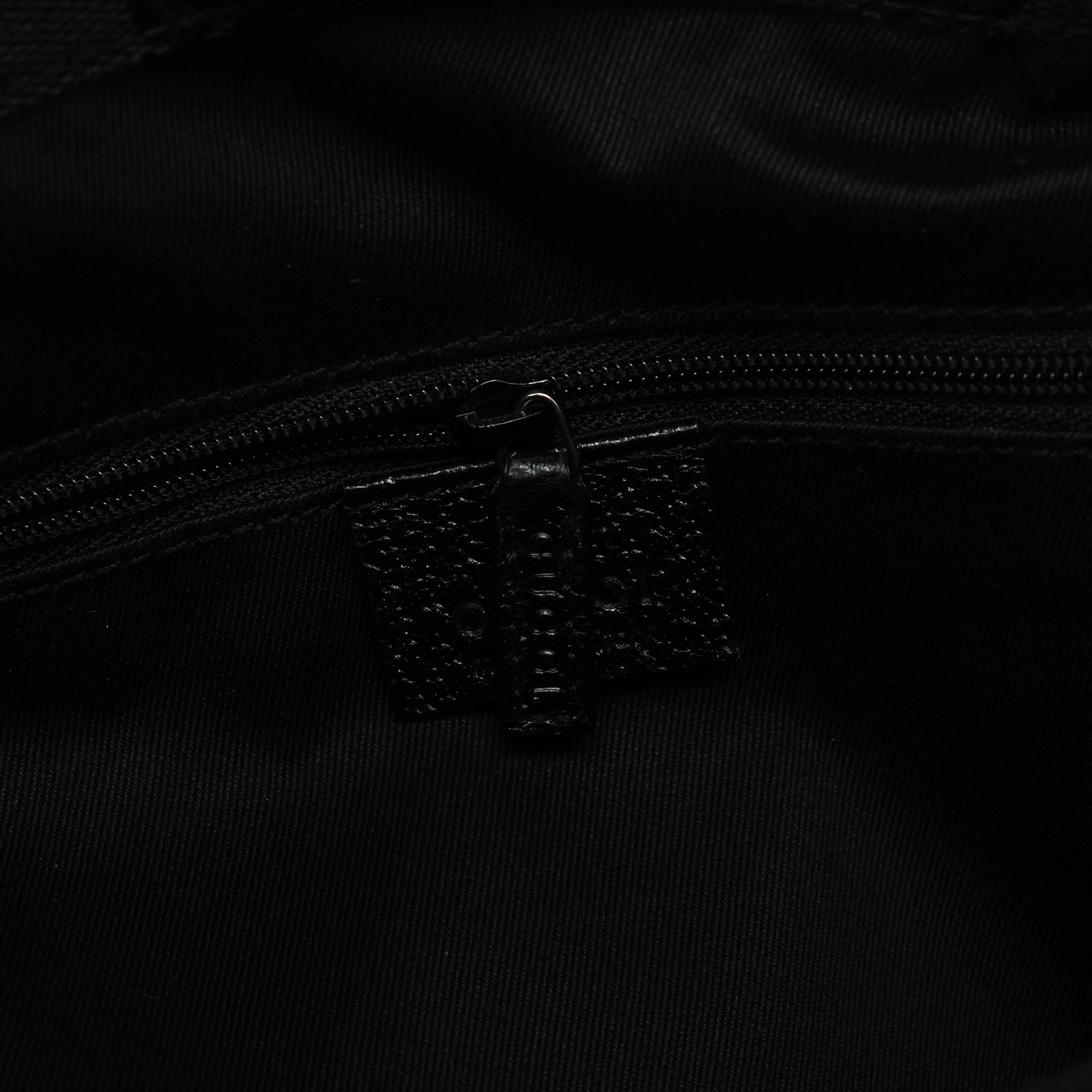115016 Black GG Leather Tote Bag