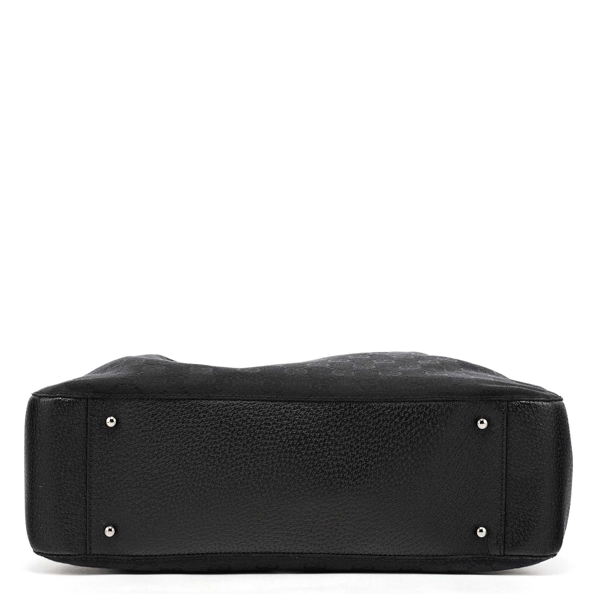 115016 Black GG Leather Tote Bag