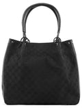 115016 Black GG Leather Tote Bag